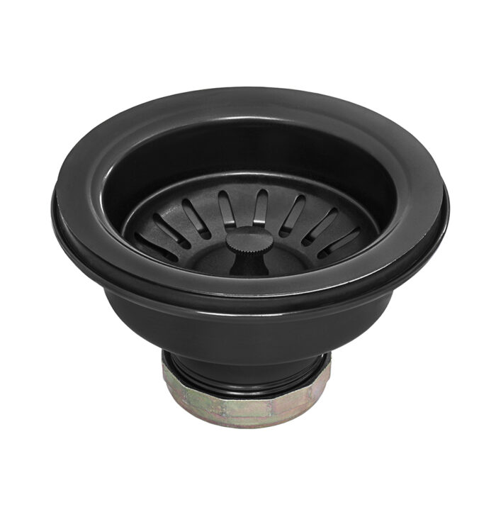 Ruvati Kitchen Sink Strainer Drain Assembly - Gunmetal Black Stainless Steel - RVA1022BL Ruvati Kitchen Sink Strainer Drain Assembly - Gunmetal Black Stainless Steel - RVA1022BL