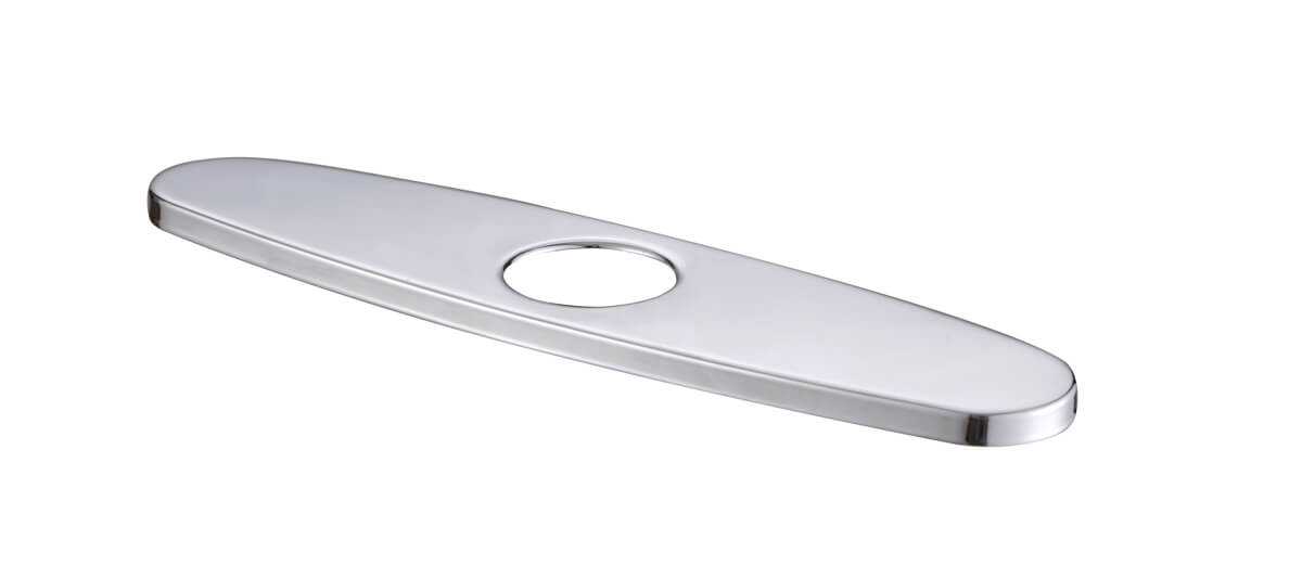 Ruvati Kitchen Faucet Hole Cover 10" Deck Plate - Polished Chrome - RVA1029CH