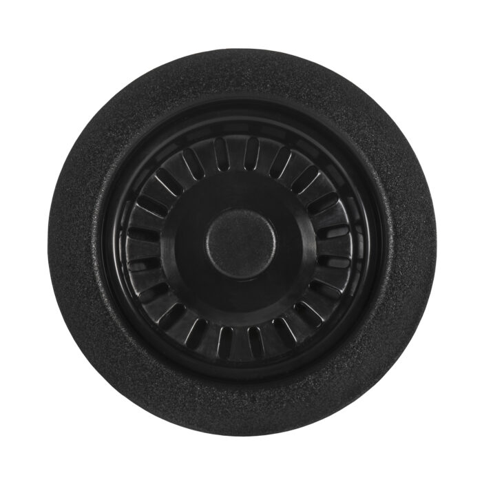 Ruvati Kitchen Sink Basket Strainer Drain Assembly - Matte Black - RVA1038BL