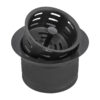 Ruvati Extended Garbage Disposal Flange with Deep Basket Strainer - Gunmetal Black Stainless Steel - RVA1049BL Ruvati Extended Garbage Disposal Flange with Deep Basket Strainer - Gunmetal Black Stainless Steel - RVA1049BL