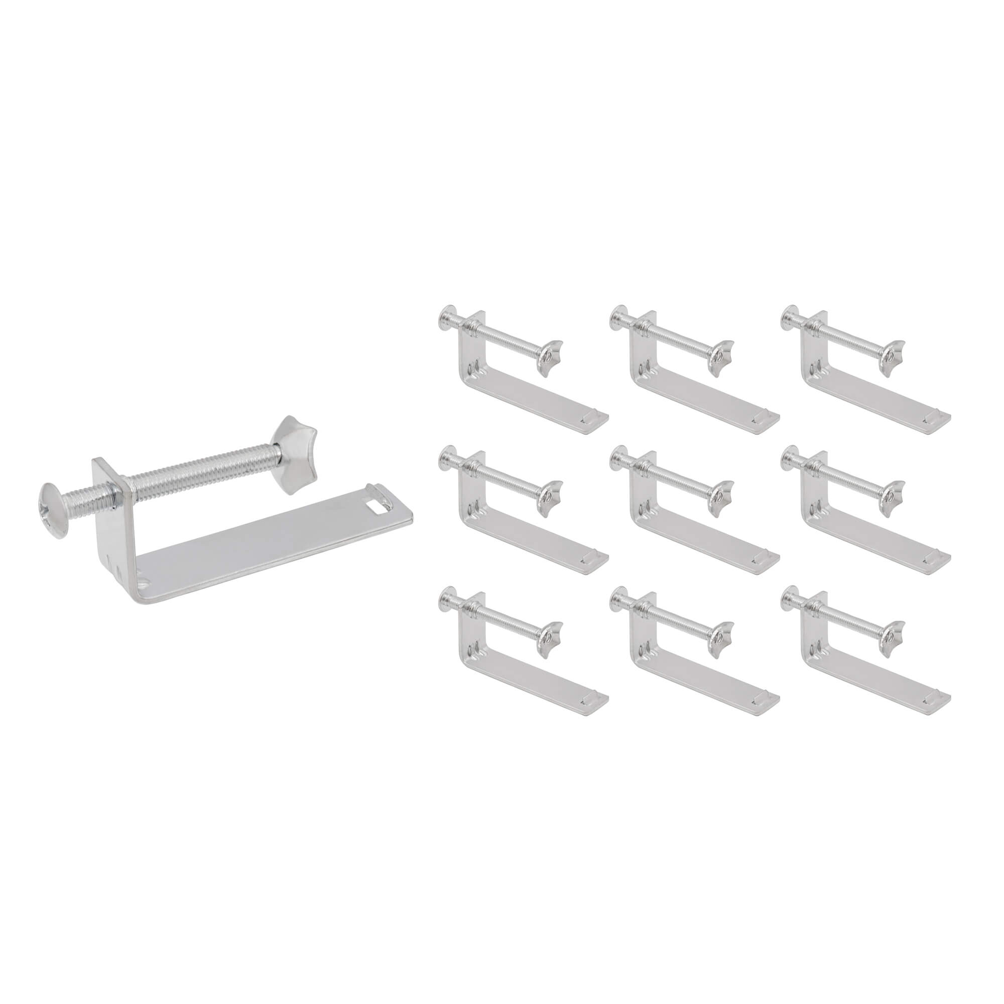 Ruvati Extra Long Extended Mounting Clips for Drop-in Topmount Sinks installed in up to 2-inch thick Butcher Block - RVA11049