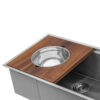 Ruvati Wood Platform with Mixing Bowl and Colander (complete set) for Workstation Sinks - RVA1288