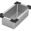 Ruvati Workstation Sink Replacement Colander 17 inch Stainless Steel with Plastic Corners - RVA1327