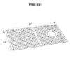 Ruvati Silicone Bottom Grid Sink Mat for RVG1033 and RVG2033 Sinks - Grey - RVA41033GR