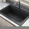 Ruvati Silicone Bottom Grid Sink Mat for RVG1302 and RVG2302 Sinks - Black - RVA41302BK