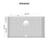 Ruvati Silicone Bottom Rinse Grid Sink Mat for RVH8300 Sink - Gray - RVA48300GR