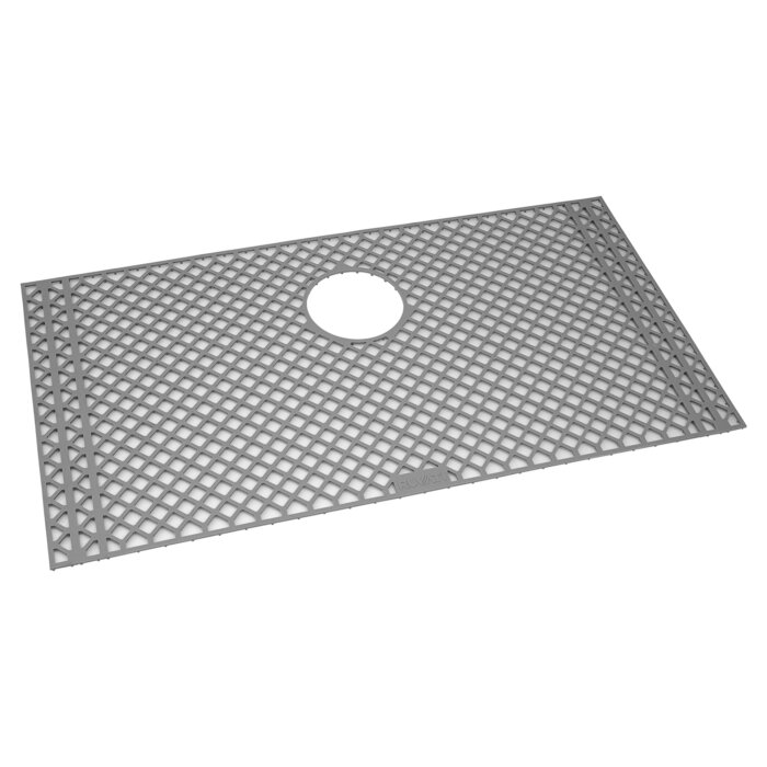 Ruvati Silicone Bottom Rinse Grid Sink Mat for RVH8300 Sink - Gray - RVA48300GR