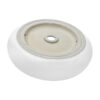 Ruvati 12 inch Bathroom Vessel Sink Round White Circular Above Counter Porcelain Ceramic - RVB0312