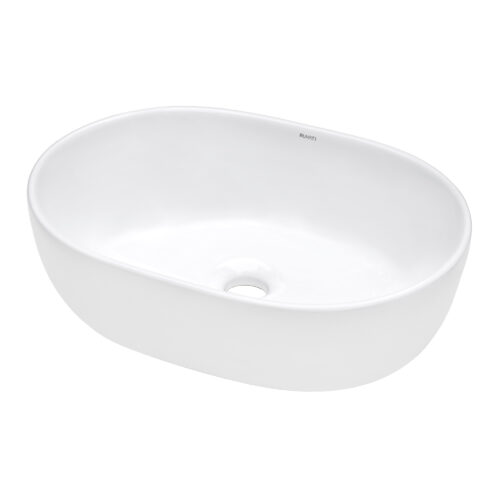 Oval Modern White Bathroom Vessel ceramic Sink