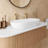 Ruvati 32 x 16 inch Bathroom Vessel Sink White Oval Above Counter Vanity Porcelain Ceramic - RVB0432