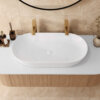 Ruvati 32 x 16 inch Bathroom Vessel Sink White Oval Above Counter Vanity Porcelain Ceramic - RVB0432