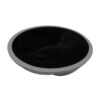 Ruvati 16 x 13 inch Undermount Bathroom Sink Black Oval Porcelain Ceramic with Overflow - RVB0618BK Ruvati 16 x 13 inch Undermount Bathroom Sink Black Oval Porcelain Ceramic with Overflow - RVB0618BK