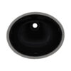 Ruvati 16 x 13 inch Undermount Bathroom Sink Black Oval Porcelain Ceramic with Overflow - RVB0618BK Ruvati 16 x 13 inch Undermount Bathroom Sink Black Oval Porcelain Ceramic with Overflow - RVB0618BK