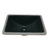 Emerald Green Rectangular Undermount Bathroom Sink
