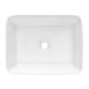 Ruvati 19 x 14 inch Bathroom Vessel Sink White Rectangular Above Vanity Counter Porcelain Ceramic - RVB1915