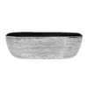 Ruvati 20 x 16 inch Bathroom Vessel Sink Silver Decorative Art Above Vanity Counter Black Ceramic - RVB2016BS
