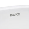Ruvati 20 x 16 inch Bathroom Vessel Sink Gold Decorative Art Above Vanity Counter White Ceramic - RVB2016WG