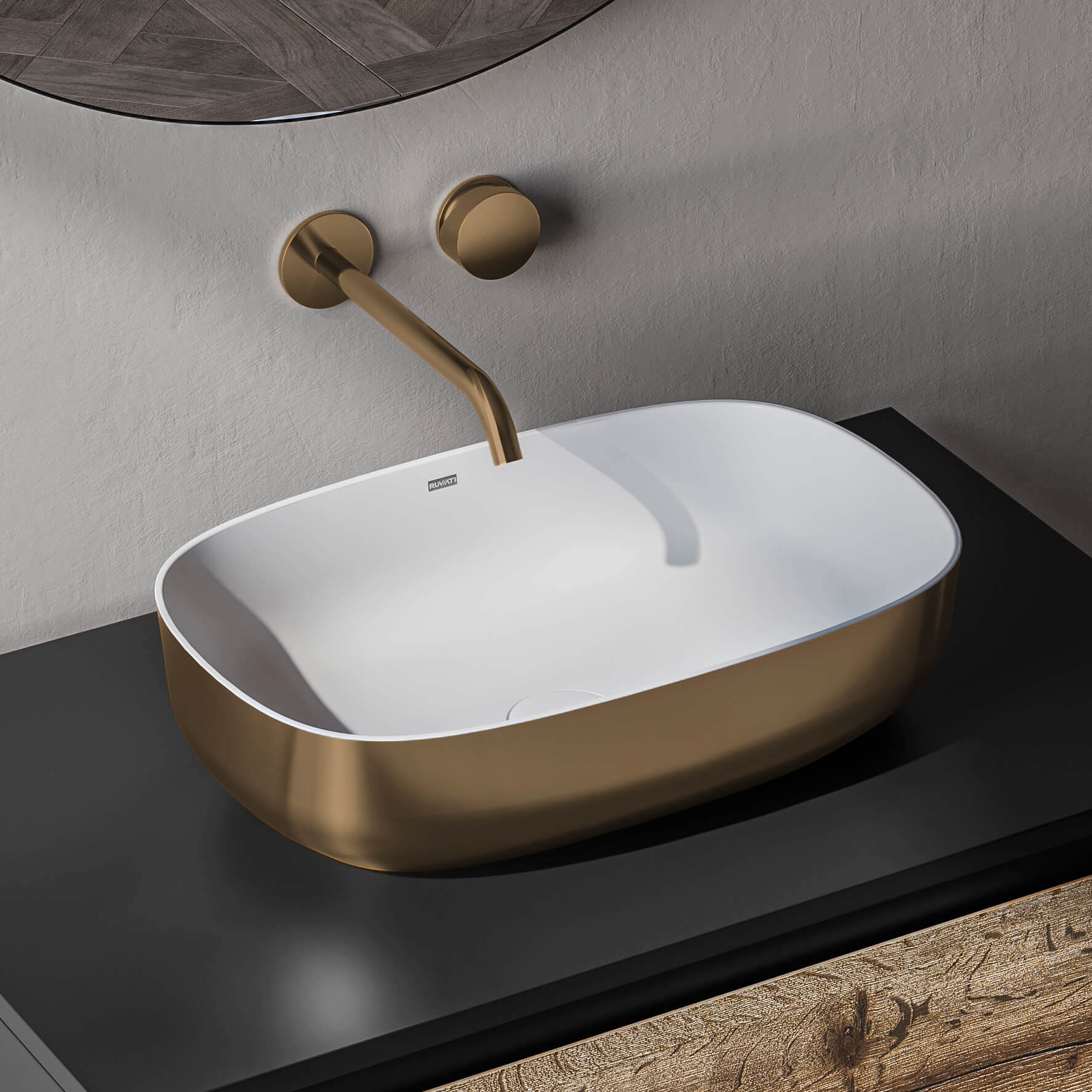 Matte Gold Bathroom Vessel Sink epiStone
