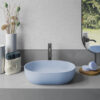 Ruvati 19-inch Pacific Blue epiStone Solid Surface Modern Bathroom Vessel Sink - RVB2119LE