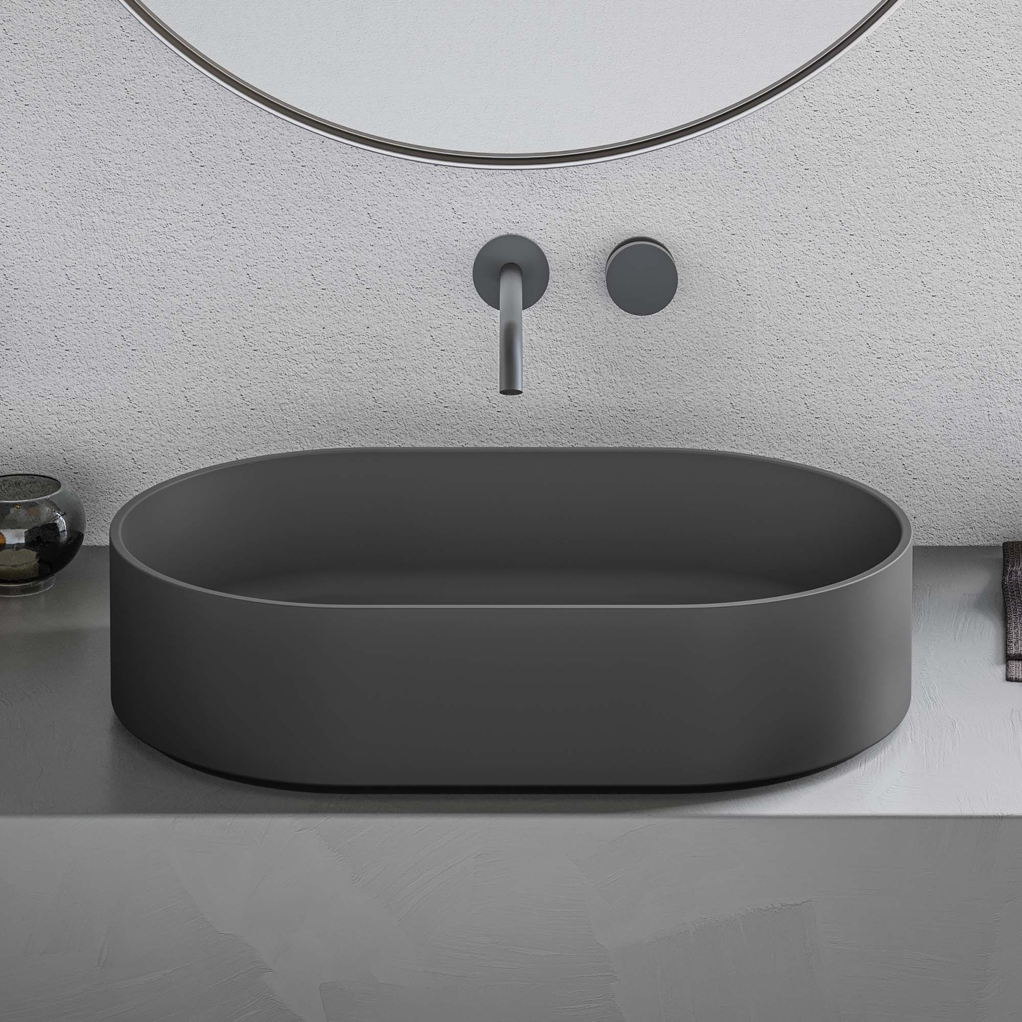 Black Matte Modern Bathroom Sink