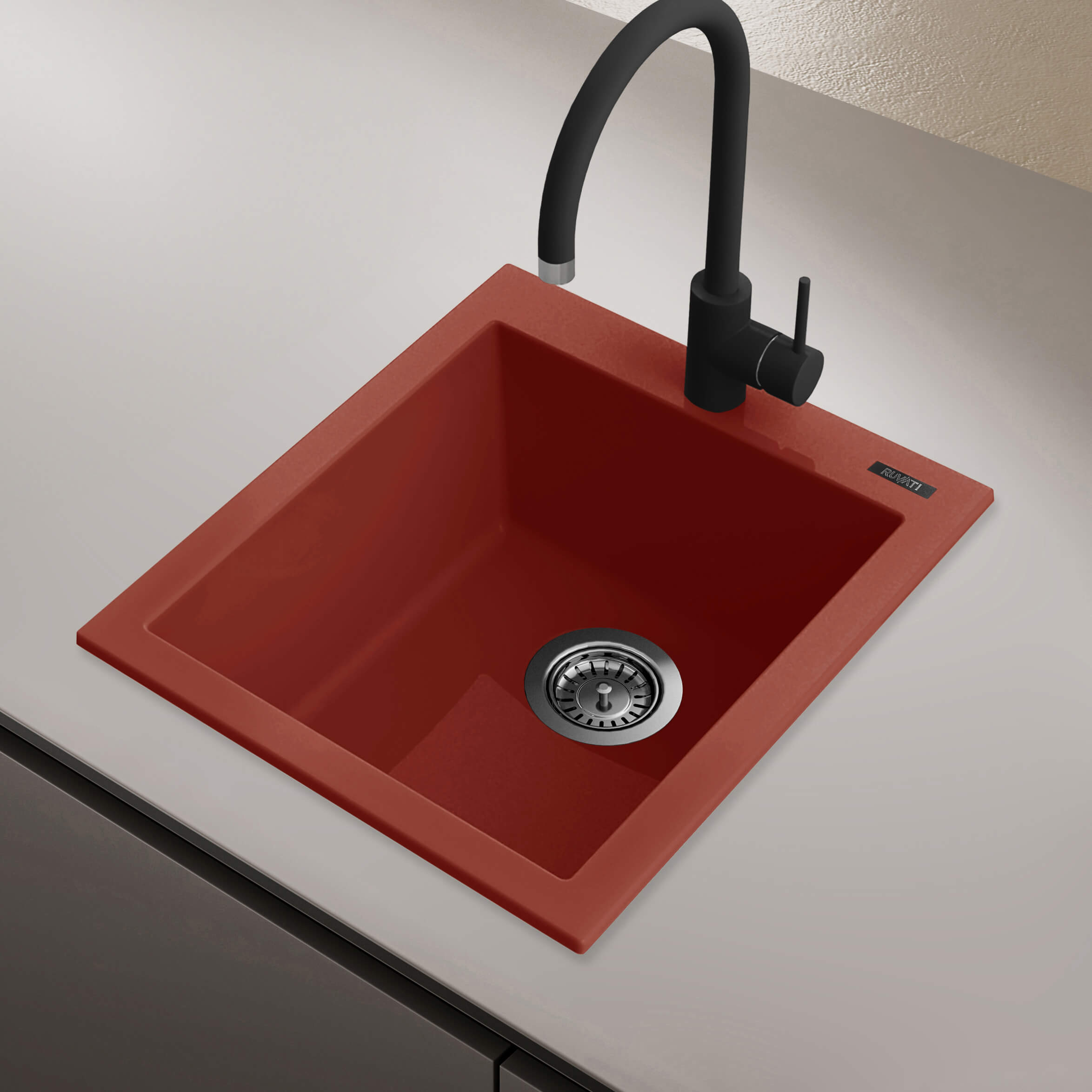 Berry Red Granite Bar Sink