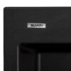 Ruvati 23 x 20 inch epiGranite Drop-in Topmount Granite Composite Single Bowl Kitchen Sink - Midnight Black - RVG1023BK