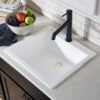 White Granite Drop-in Kitchen Sink