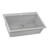 Ruvati 30 x 20 inch epiGranite Drop-in Topmount Granite Composite Single Bowl Kitchen Sink - Silver Gray - RVG1030GR