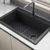 Ruvati Silicone Bottom Grid Sink Mat for RVG1033 and RVG2033 Sinks - Black - RVA41033BK