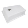 Ruvati 33 x 22 inch epiGranite Drop-in Topmount Granite Composite Single Bowl Kitchen Sink - Arctic White - RVG1033WH