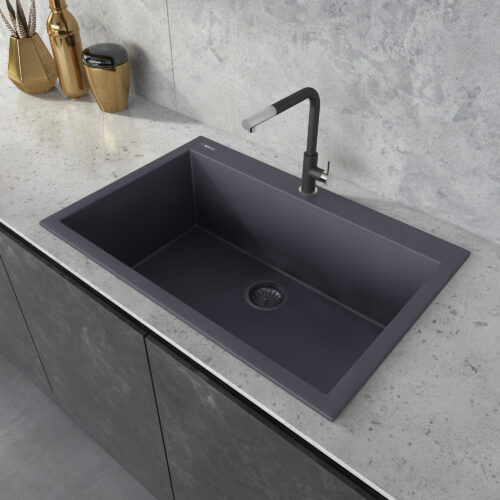 Urban Gray Granite Composite Sink