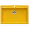 Ruvati 33 x 22 inch Granite Composite Drop-in Topmount Kitchen Sink Single Bowl - Midas Yellow - RVG1080YL