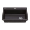 Ruvati 33-inch Granite Composite Workstation Drop-in Topmount Kitchen Sink Espresso Brown - RVG1302ES