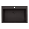 Ruvati 33-inch Granite Composite Workstation Drop-in Topmount Kitchen Sink Espresso Brown - RVG1306ES