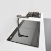 Ruvati 34 inch epiGranite Topmount Workstation Ledge Granite Composite Kitchen Sink - Midnight Black - RVG1350BK