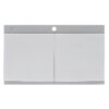 Ruvati 34 inch epiGranite Topmount Workstation Ledge Granite Composite Kitchen Sink - Silver Gray - RVG1350GR