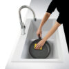 Ruvati 33 x 22 inch epiGranite Drop-in TopMount Granite Composite Double Bowl Low Divide Kitchen Sink - Arctic White - RVG1385WH