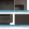 Ruvati 33 x 22 inch epiGranite Topmount Granite Composite Double Bowl Kitchen Sink - Espresso Brown - RVG1388ES