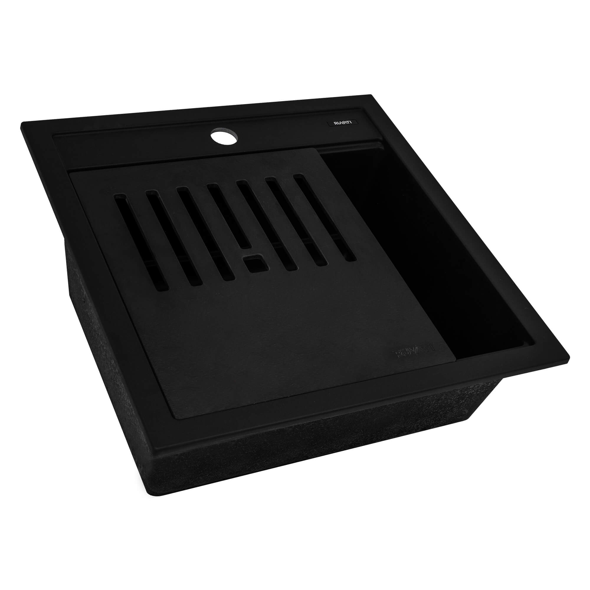 Matte Black Granite Workstation Sink