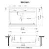 Ruvati 31-inch epiCube Granite Composite Workstation Drop-in Topmount Kitchen Sink Matte White - RVG1631WH