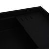 Ruvati 18 x 34 inch Granite Composite Workstation Kitchen Sink epiGranite Dual Mount Single Bowl - Black - RVG1650BK