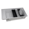 Ruvati 18 x 34 inch Granite Composite Workstation Kitchen Sink epiGranite Dual Mount Single Bowl - White - RVG1650WH