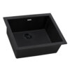 Ruvati 21 x 17 inch Granite Composite Undermount Single Bowl Wet Bar Prep Sink - Midnight Black - RVG2022BK Ruvati 21 x 17 inch Granite Composite Undermount Single Bowl Wet Bar Prep Sink - Midnight Black - RVG2022BK