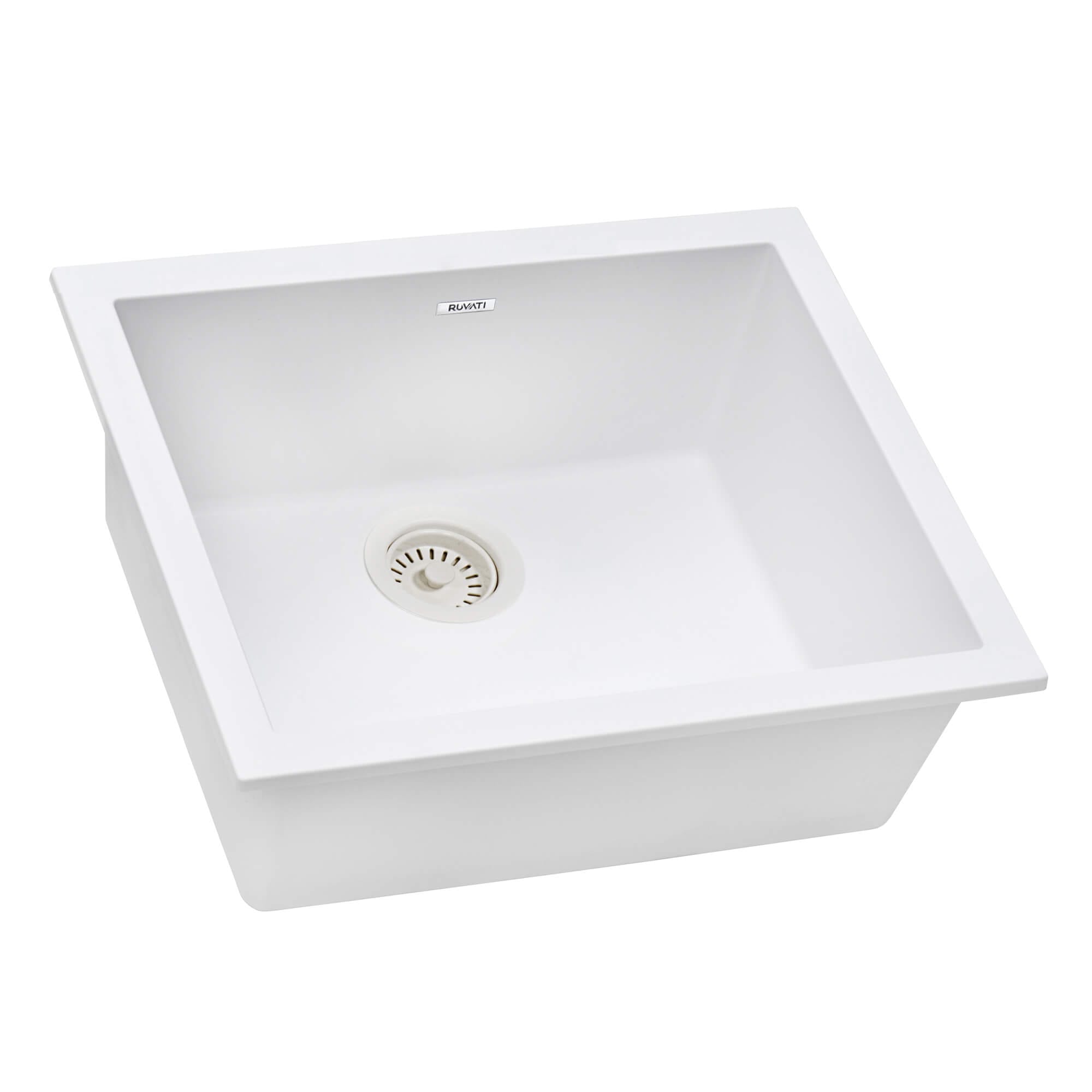 White Granite Single Bowl Sink