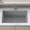 Ruvati 30 x 18 inch Granite Composite Undermount Single Bowl Kitchen Sink - Silver Gray - RVG2030GR