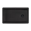 Ruvati 32 x 19 inch epiGranite Undermount Granite Composite Single Bowl Kitchen Sink - Midnight Black - RVG2033BK