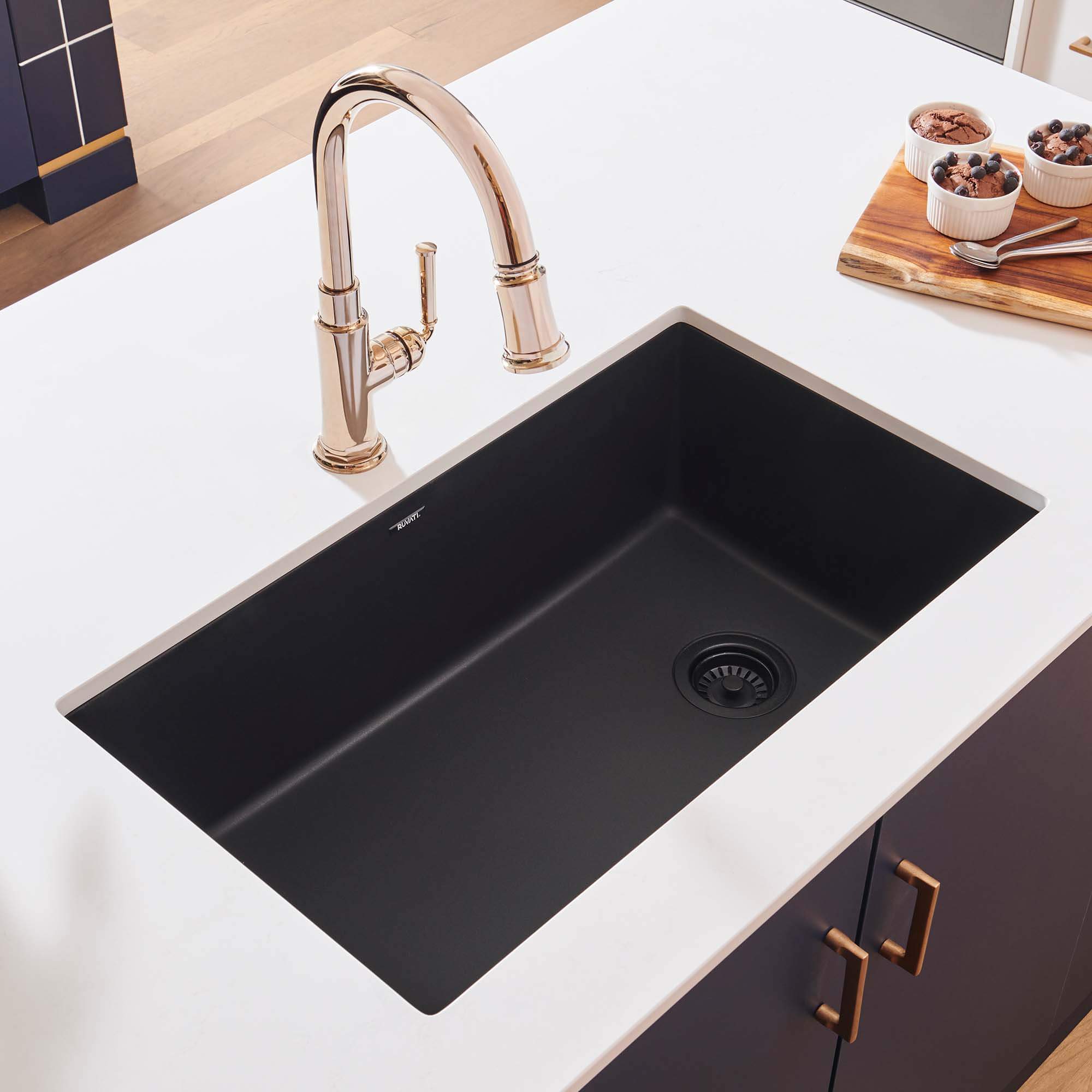 Single Bowl Sink Black Granite