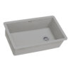 Ruvati 32 x 19 inch epiGranite Undermount Granite Composite Single Bowl Kitchen Sink - Silver Gray - RVG2033GR Ruvati 32 x 19 inch epiGranite Undermount Granite Composite Single Bowl Kitchen Sink - Silver Gray - RVG2033GR