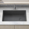 Ruvati 32 x 19 inch epiGranite Undermount Granite Composite Single Bowl Kitchen Sink - Urban Gray - RVG2033UG