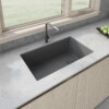 Ruvati 32 x 19 inch epiGranite Undermount Granite Composite Single Bowl Kitchen Sink - Urban Gray - RVG2033UG